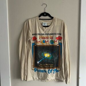 Online Ceramics “here is an old old picture of me” long sleeve shirt- size small